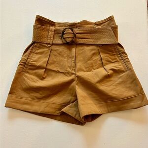 Stylish Sézane Dark Tan Women's Shorts